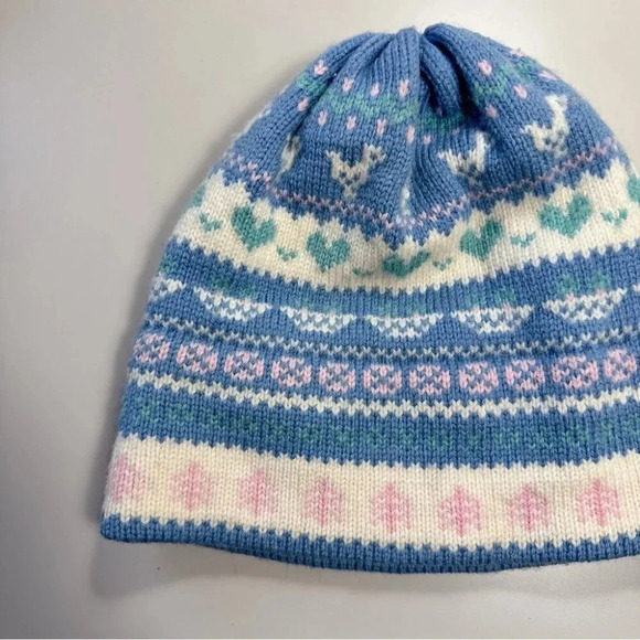 Stowe Woolens Womens Pure Wool Heart Cute Winter Beanie - Picture 2 of 10